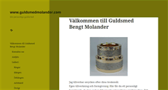 Desktop Screenshot of guldsmedmolander.com